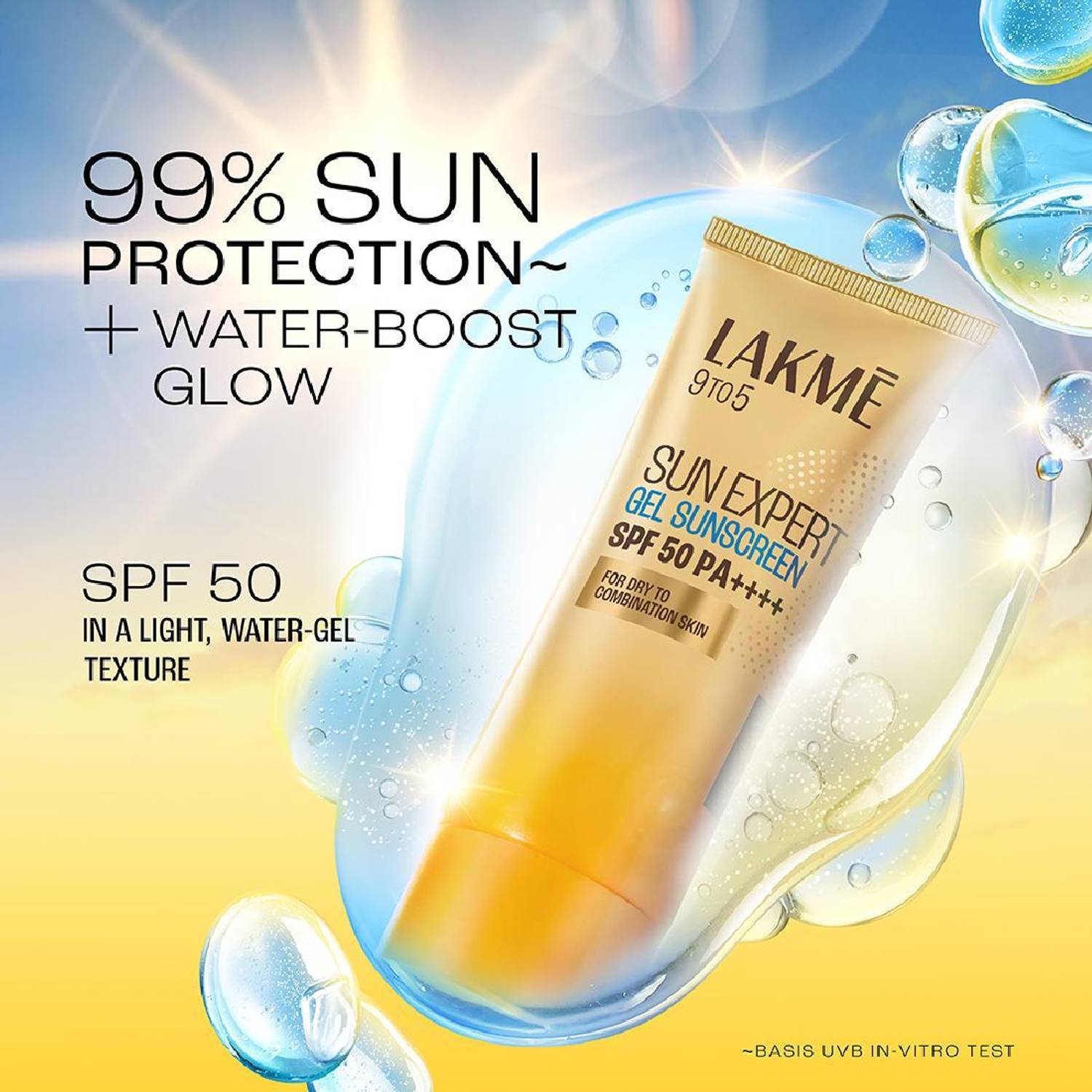 Lakmé Sunscreen SPF 50 PA++++ 9 To 5 Sun Expert Gel Light 50 g - Image 3