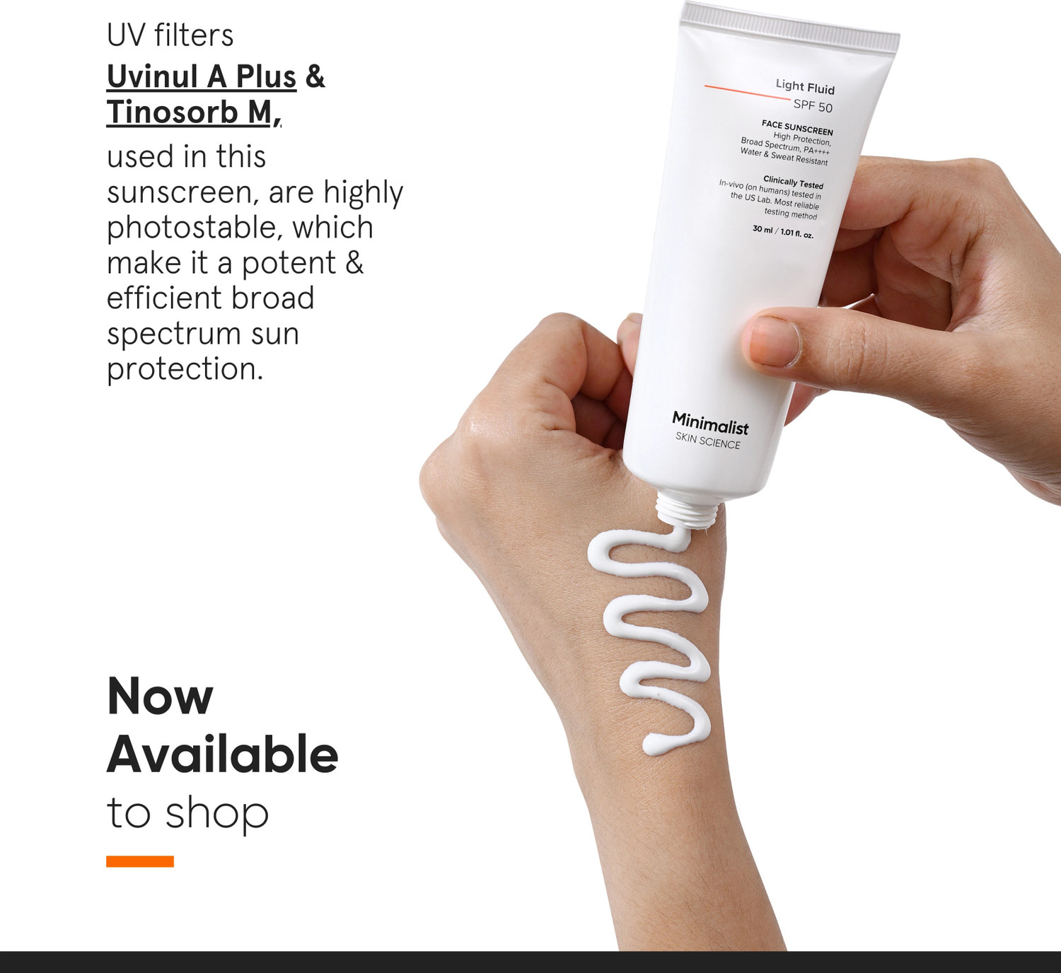 Image of Minimalist Sunscreen - SPF 50 PA++++ Light Fluid SPF 50 Face Sunscreen