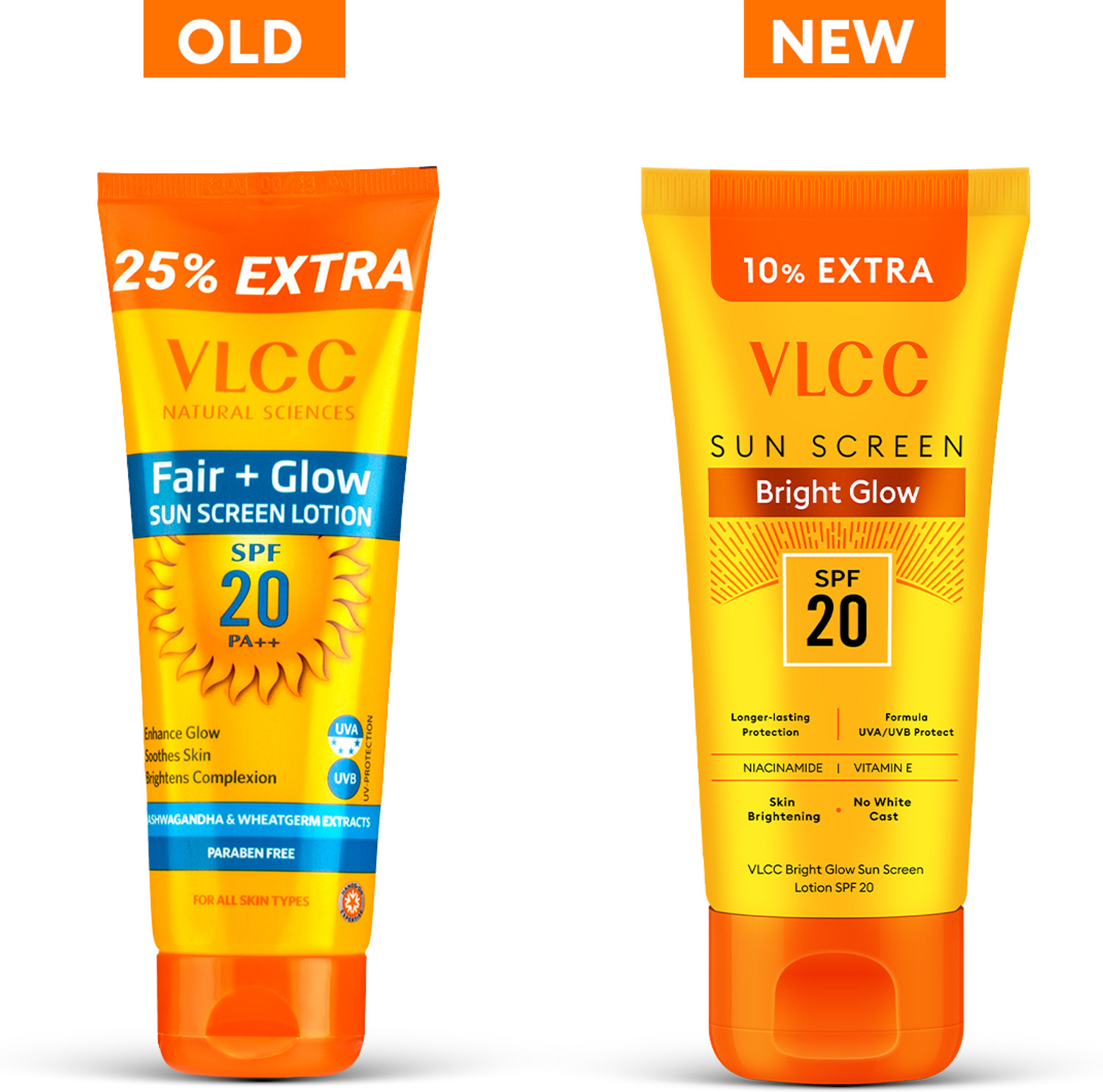 Image of VLCC Sunscreen - SPF 20 PA+ Bright Glow Sunscreen Lotion