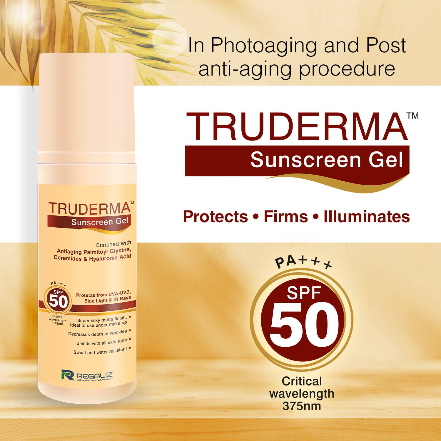 Truderma Sunscreen SPF 50 PA+++ Silicone Gel - Image 2