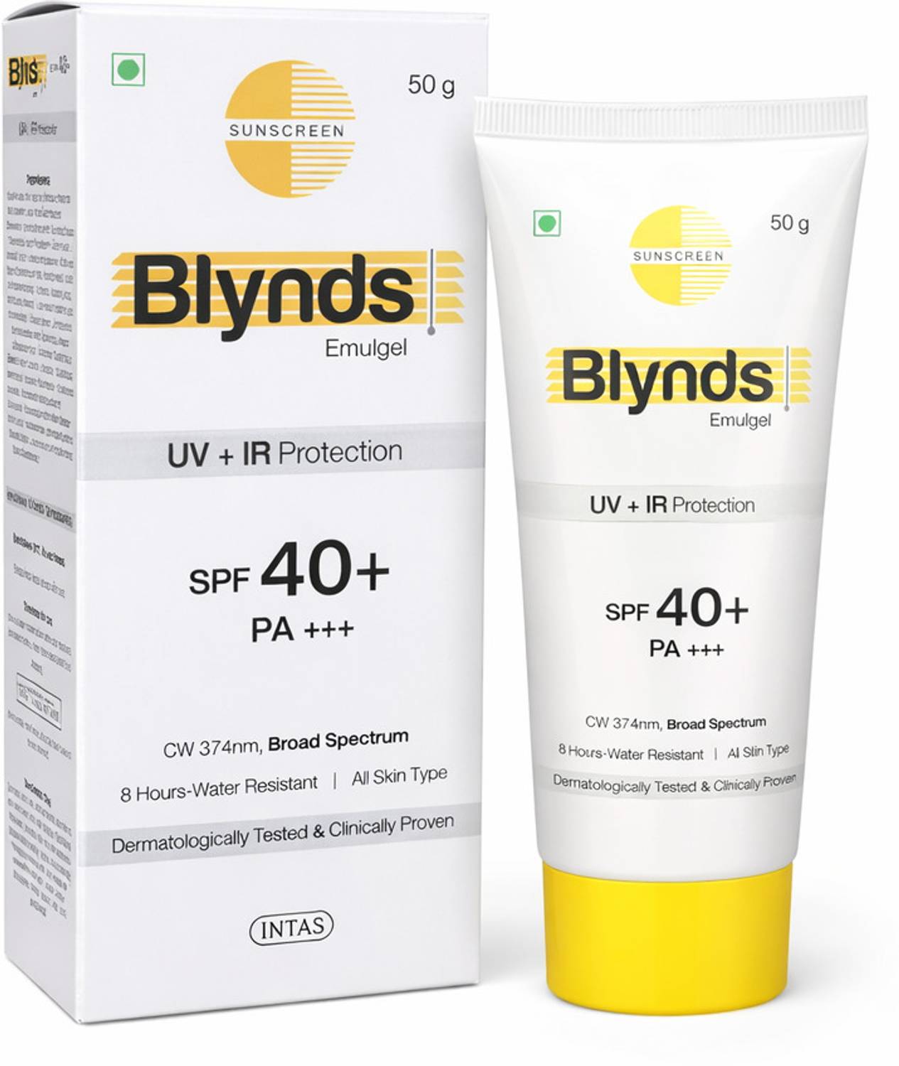 Blynds Sunscreen - SPF 40+ PA+++ Emulgel Sunscreen SPF 40+ PA+++