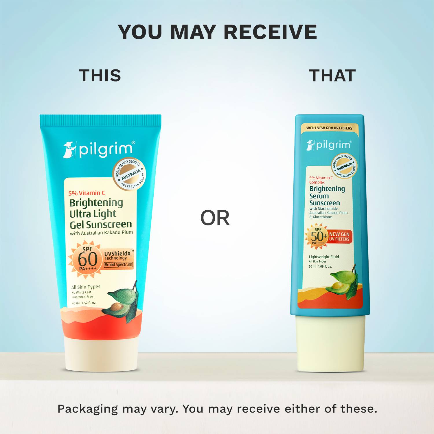 Pilgrim SPF 50+ PA++++ Vitamin C Brightening Sunscreen - Image 2