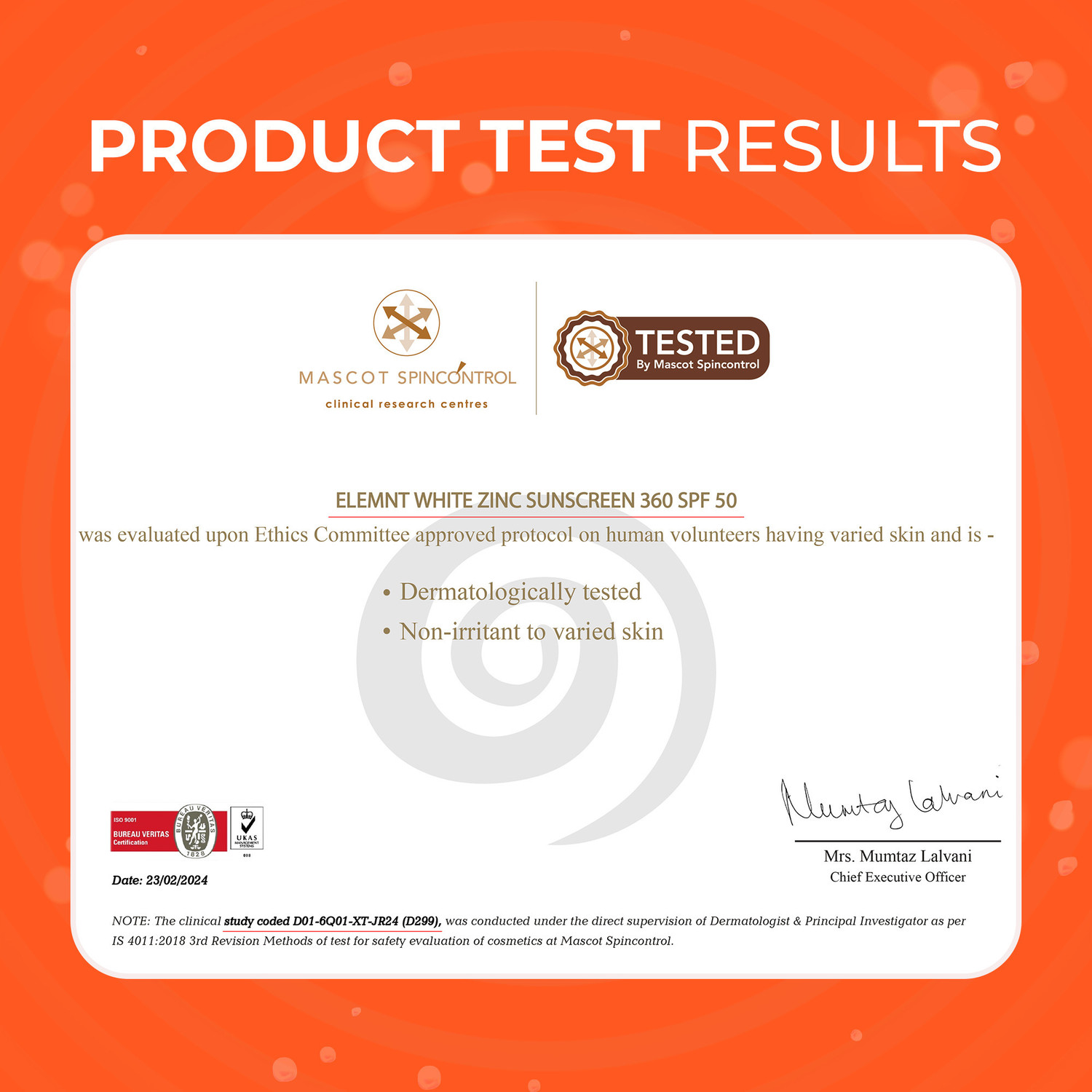Image of Elemnt Sports Science Sunscreen - SPF 50 PA+++ Zinc Sunblock 360 - White Zinc Oxide Sunscreen for Cricketers & Athletes