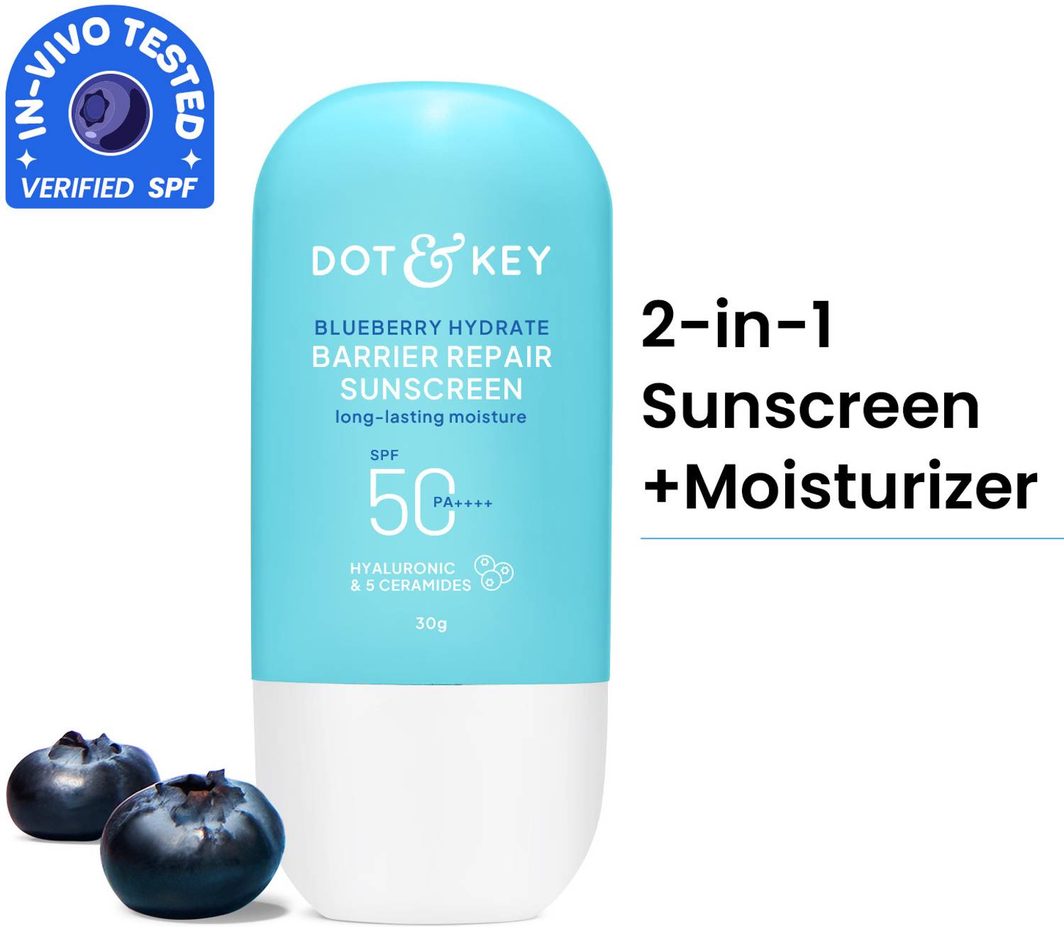 Dot & Key Sunscreen SPF 50 PA++++ Blueberry 50g