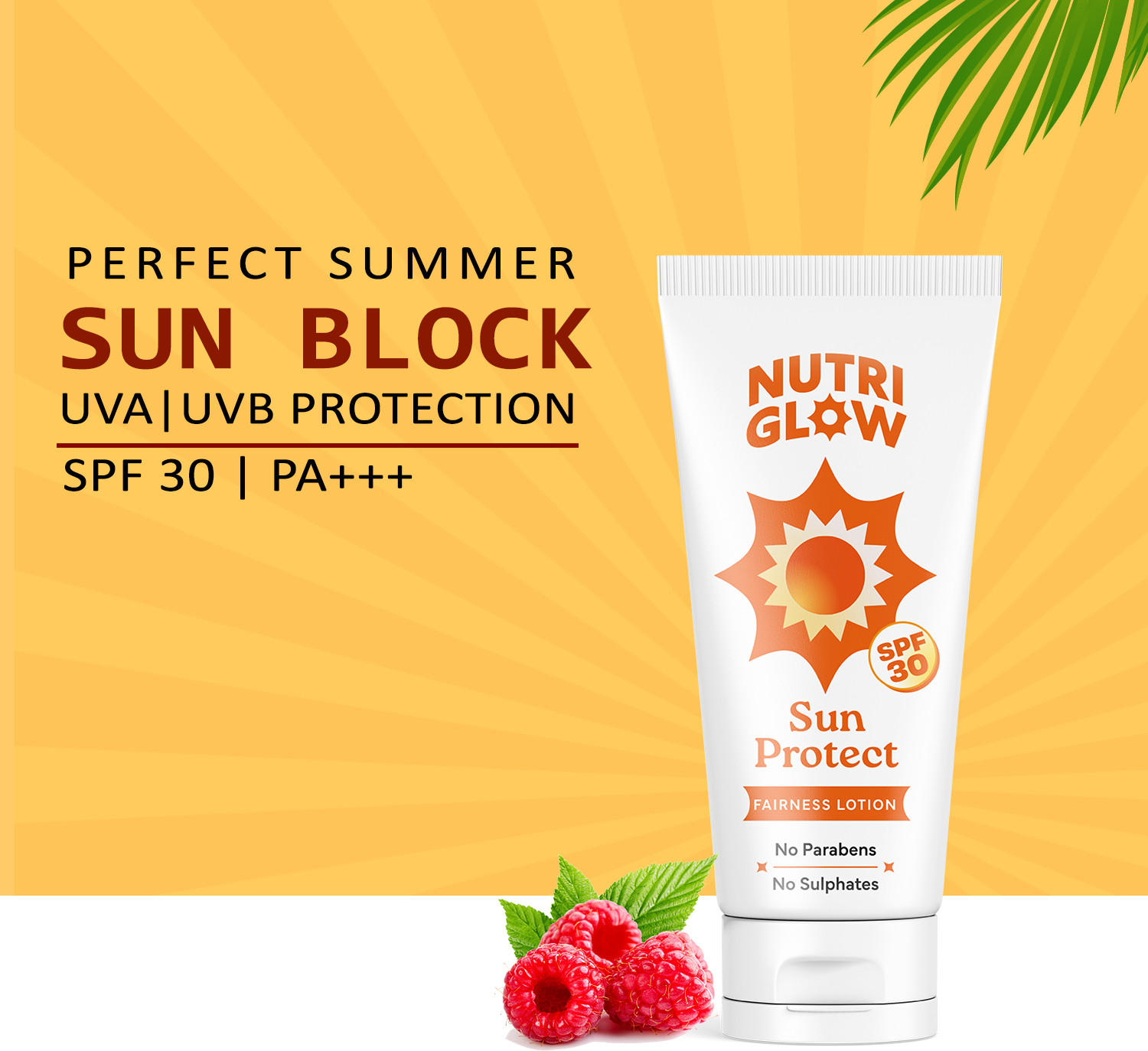 Image of NutriGlow Sunscreen - SPF 50 PA+++ Sun Screen Lotion (Pack of 3)