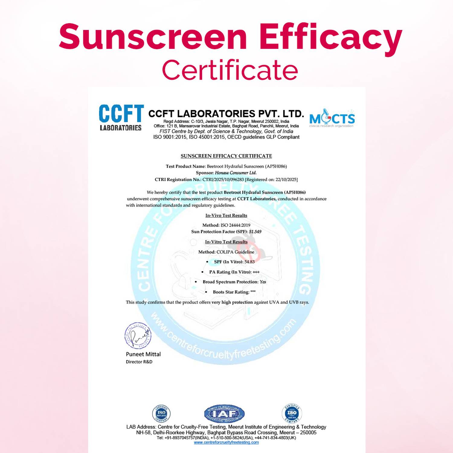 Mamaearth Sunscreen SPF 50 PA++++ 50g - Image 3