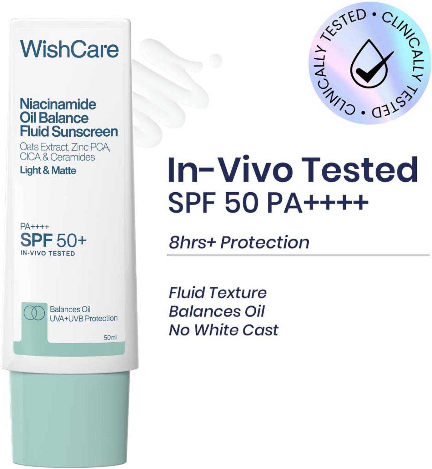 WishCare Sunscreen SPF 50+ PA++++ 50ml - Image 1
