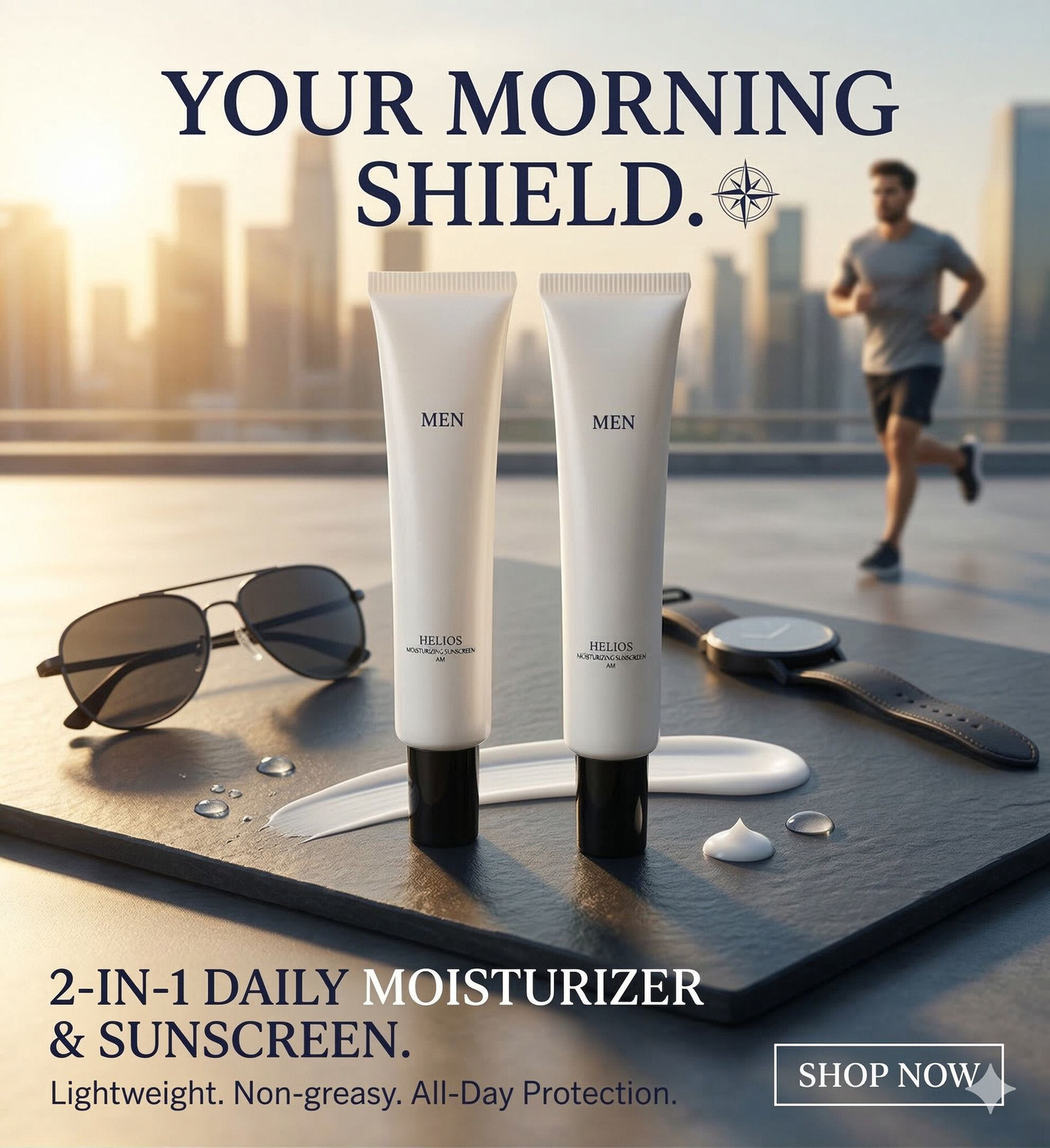 Image of FLIXY Sunscreen - SPF 50 PA++++ Men Sunscreen SPF 50+ PA++++ Moisturising Sunscreen.
