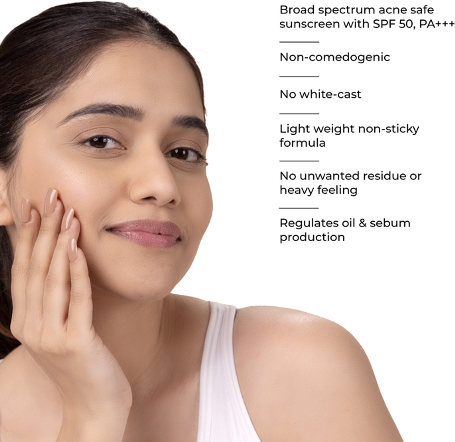 Image of BRILLARE Sunscreen - SPF 50 PA+++ Skin Brightening Sunscreen With Niacinamide, Safe from UVA & UVB