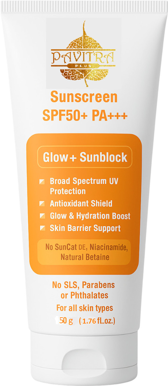Image of PavitraPlus Sunscreen - SPF 50 PA+++ | Lightweight & Hydrating Formula | Broad Spectrum UV Protection |