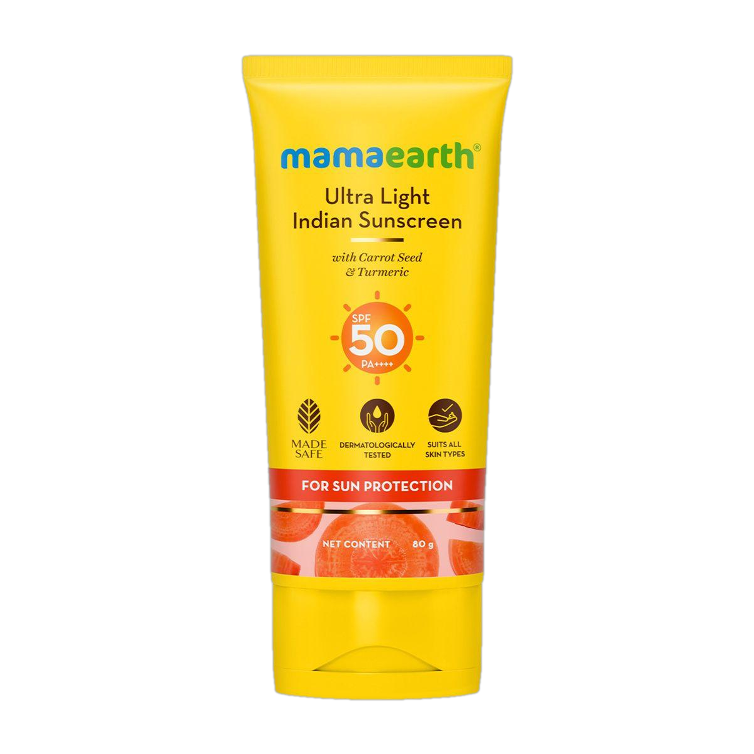 Mamaearth Sunscreen SPF 50 PA++++ 80g - Image 1