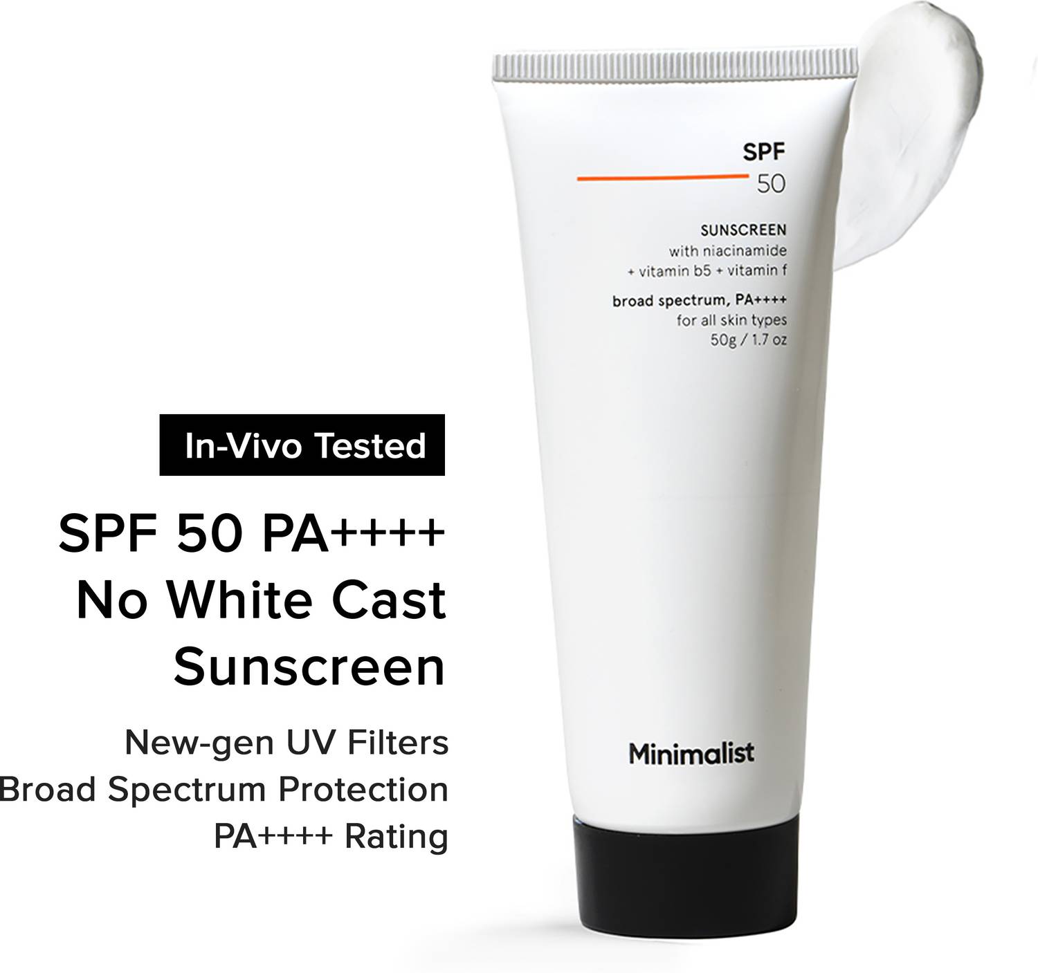 Minimalist SPF 50 PA++++ Sunscreen for Men & Women