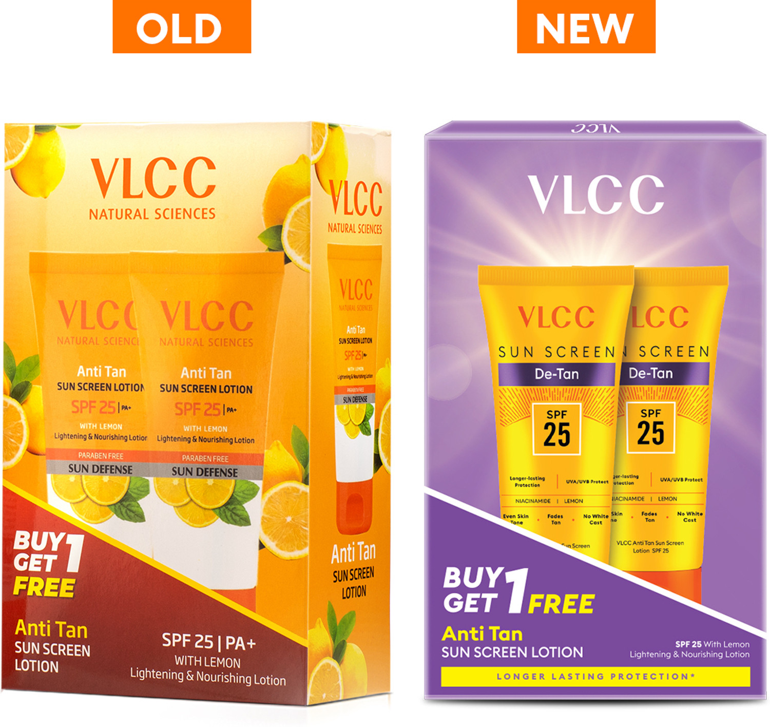 Image of VLCC Sunscreen - SPF 25 PA+ De-Tan Sun Screen Lotion