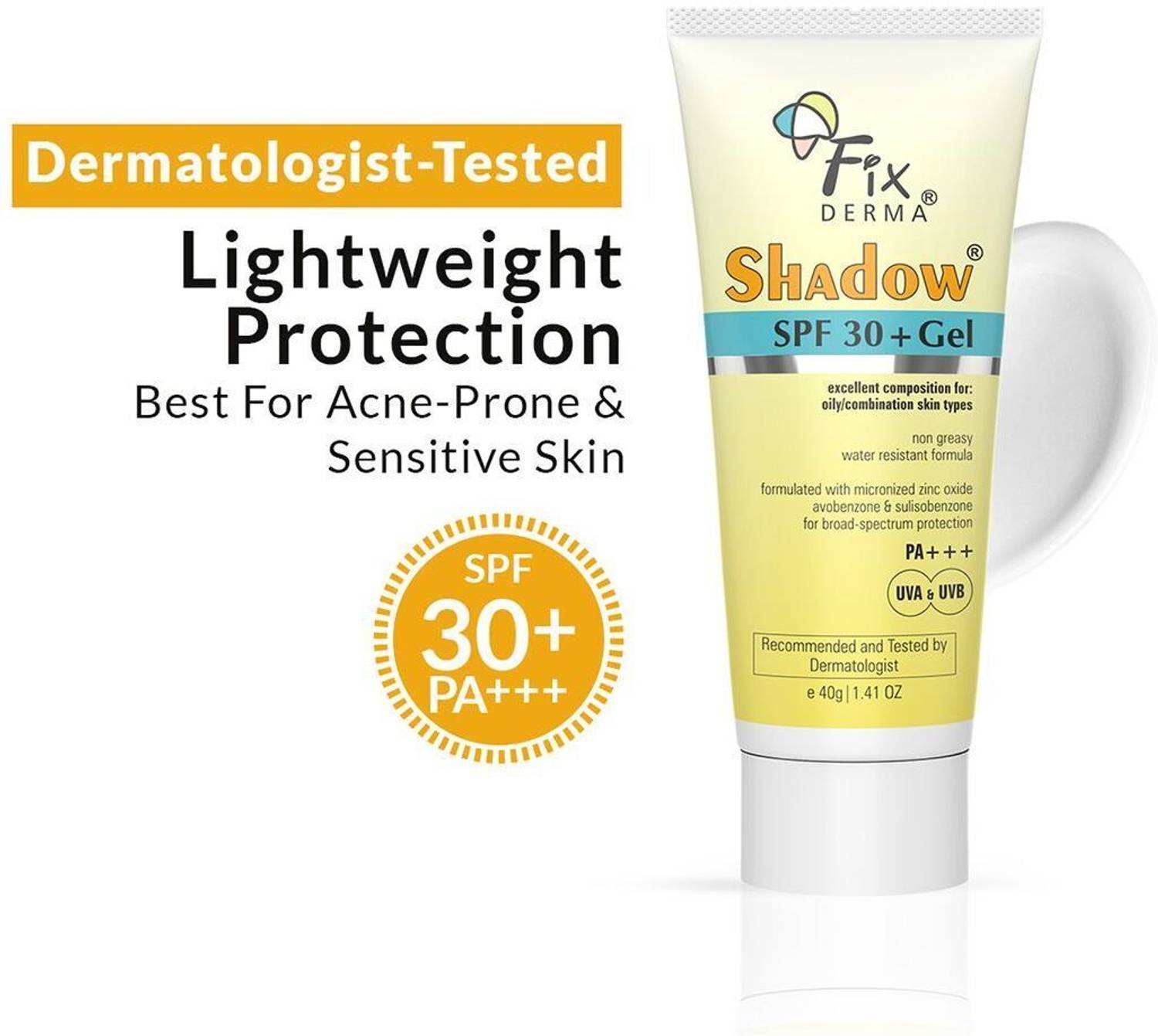 Fixderma Sunscreen SPF 30+ PA+++ Gel For Oily Skin 30g - Image 1