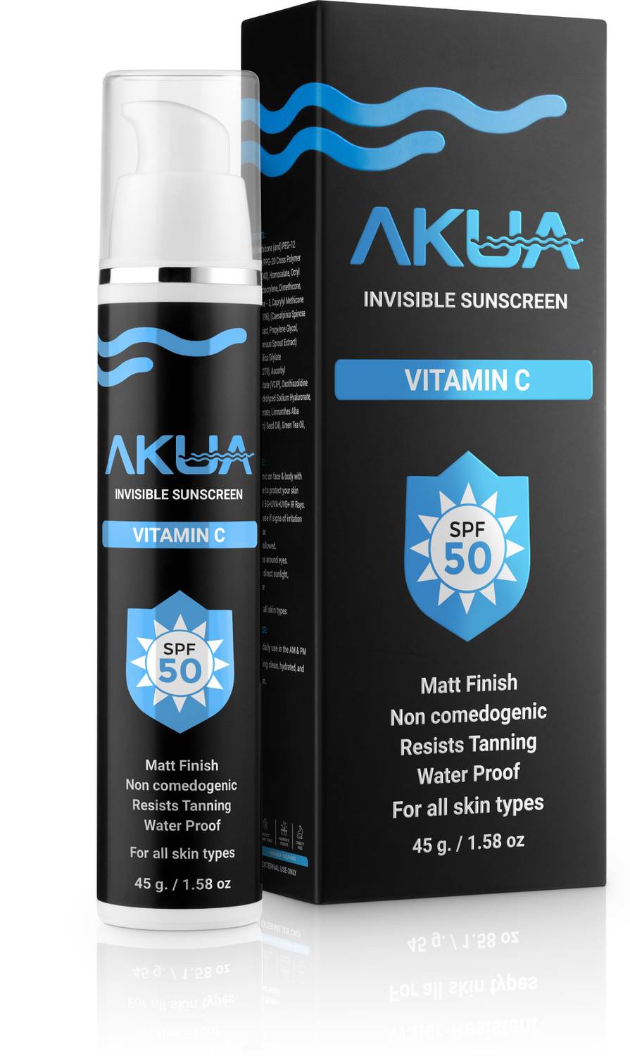 Akua Sunscreen - SPF 50 Vitamin c Invisible Suncreen