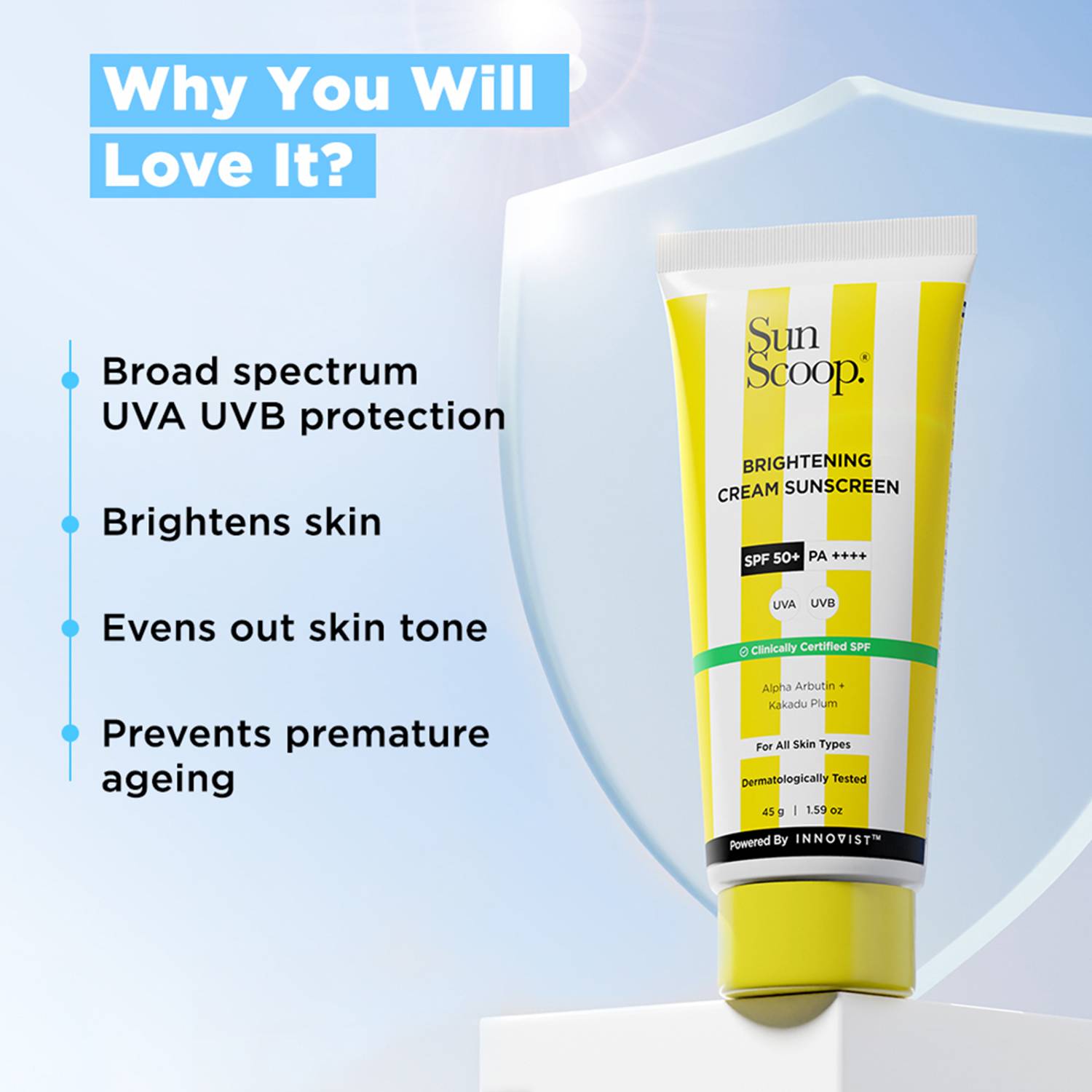 SunScoop Sunscreen SPF50 PA+++ 45g - Image 3