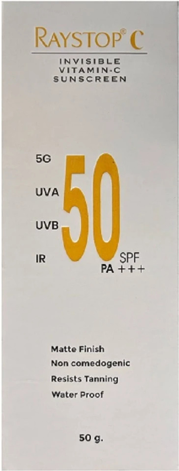 Image of RAYSTOP Sunscreen - SPF 50 PA+++ C Invisible Vitamin-C Sunscreen