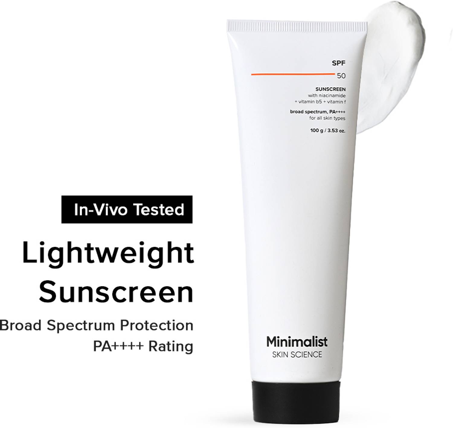 Minimalist Sunscreen SPF 50 PA++++ with Niacinamide & Multi-Vitamins