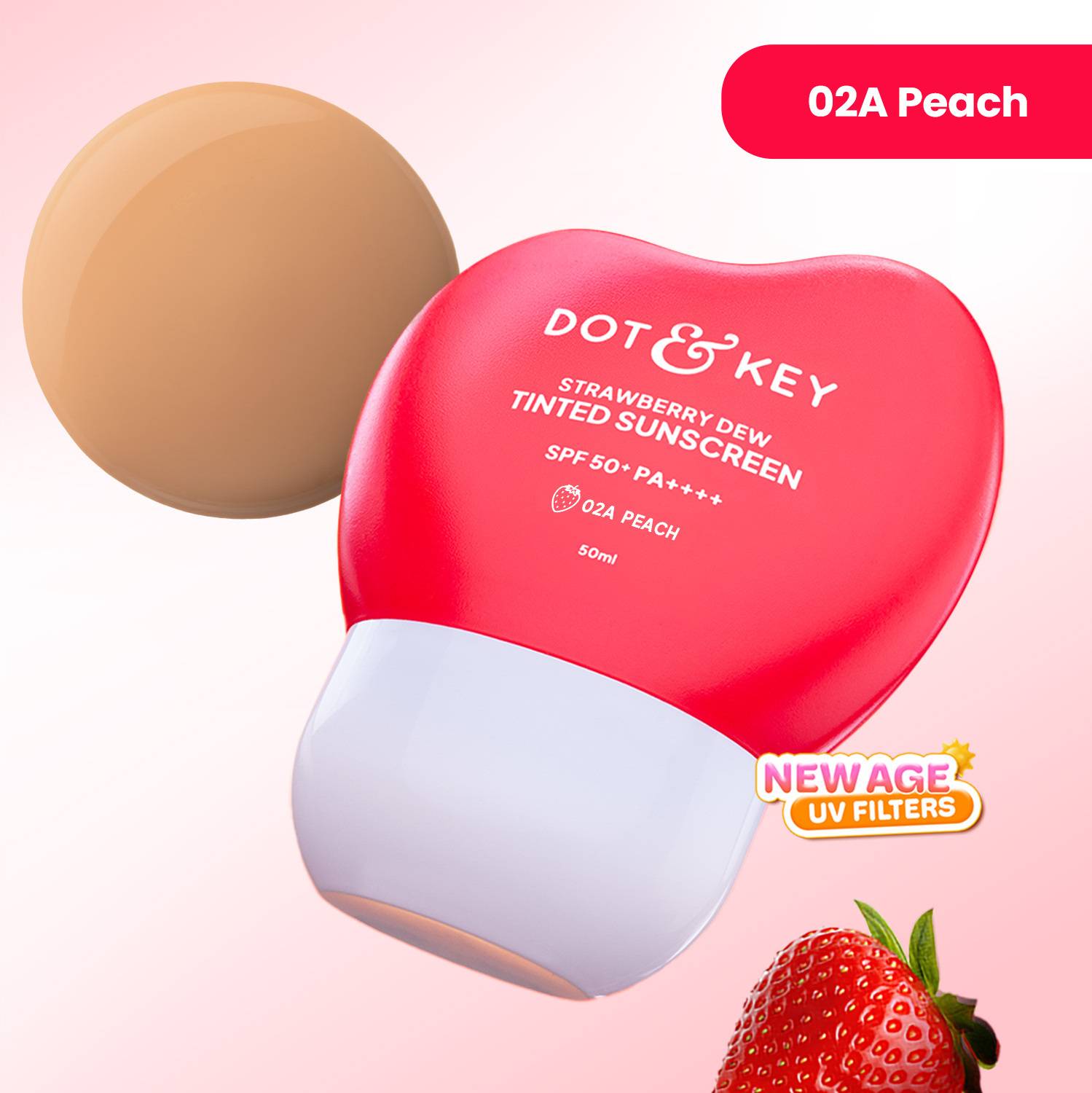 Dot & Key Sunscreen SPF 50+ 47g Peach - Image 2