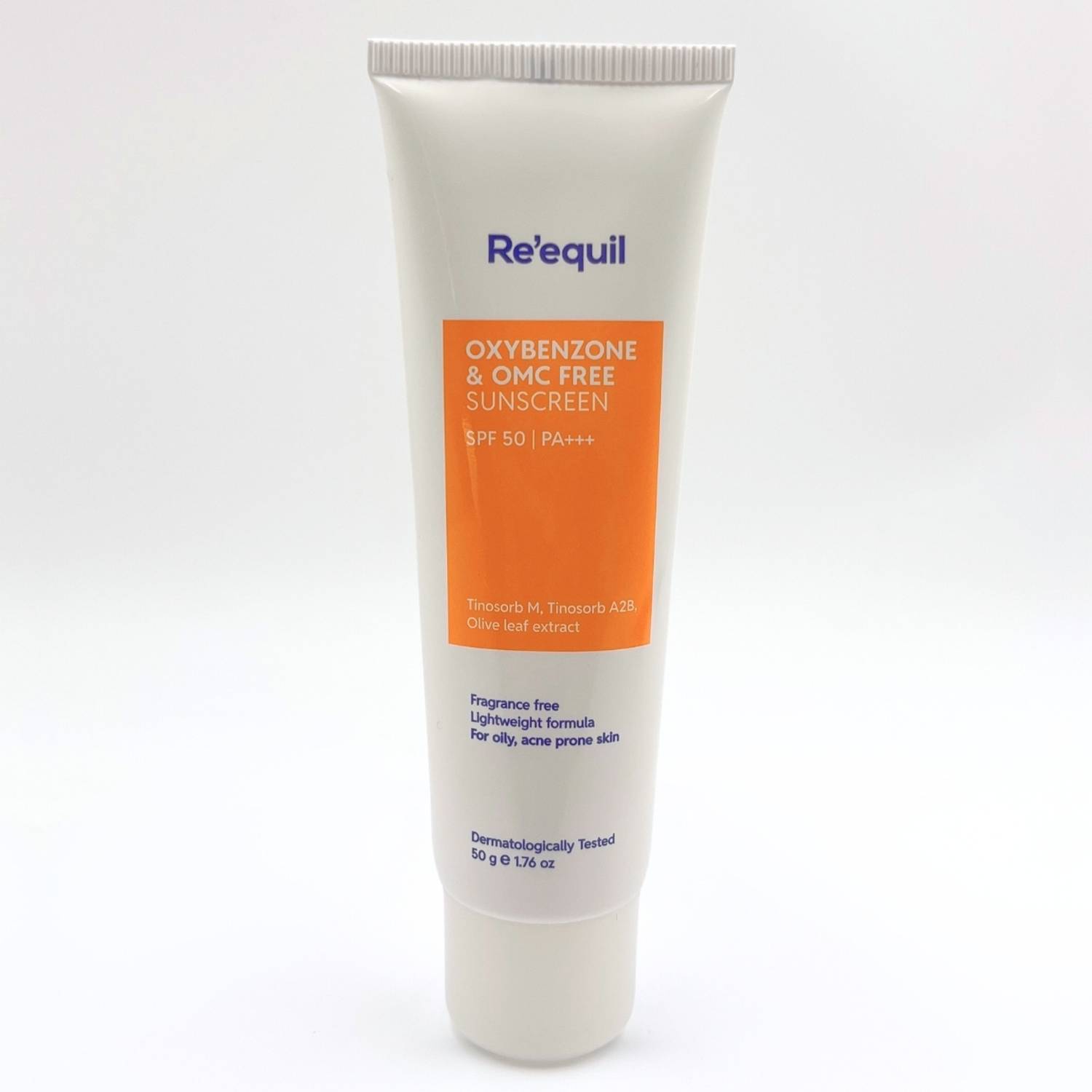 Re'equil Oxybenzone and OMC Free Sunscreen SPF 50 PA+++ 50 g