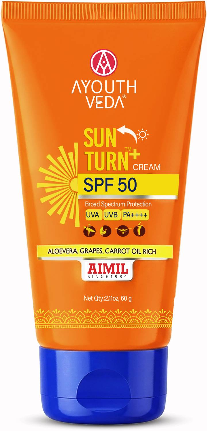 AYOUTHVEDA Sunscreen - SPF 50 PA++++ Sun Turn Cream SPF 50