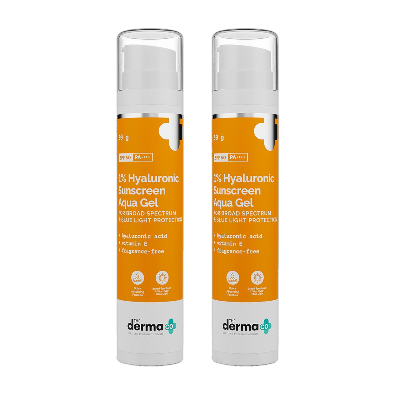 The Derma Co Sunscreen SPF 50 PA++++ 1% Hyaluronic 50g - Image 1