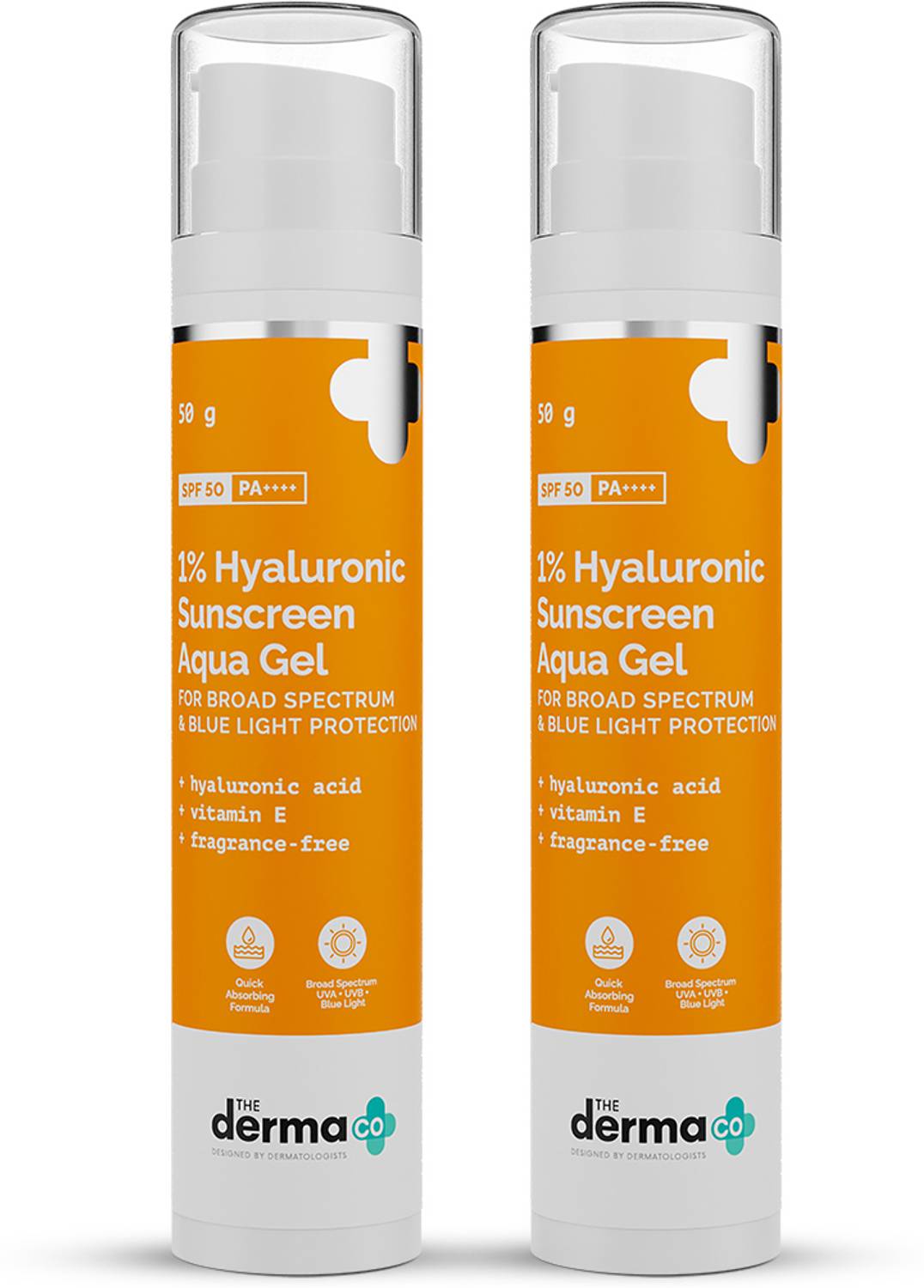 The Derma Co Sunscreen - SPF 50 PA++++ 1% Hyaluronic Aqua Ultra L