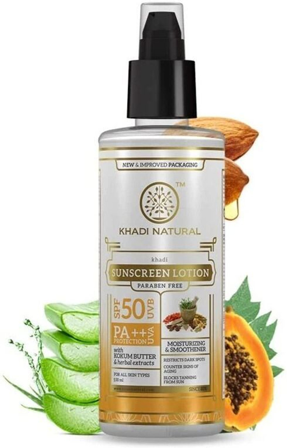 Image of KHADI NATURAL Sunscreen - SPF 50 PA++ for Daily Sun Protection Use