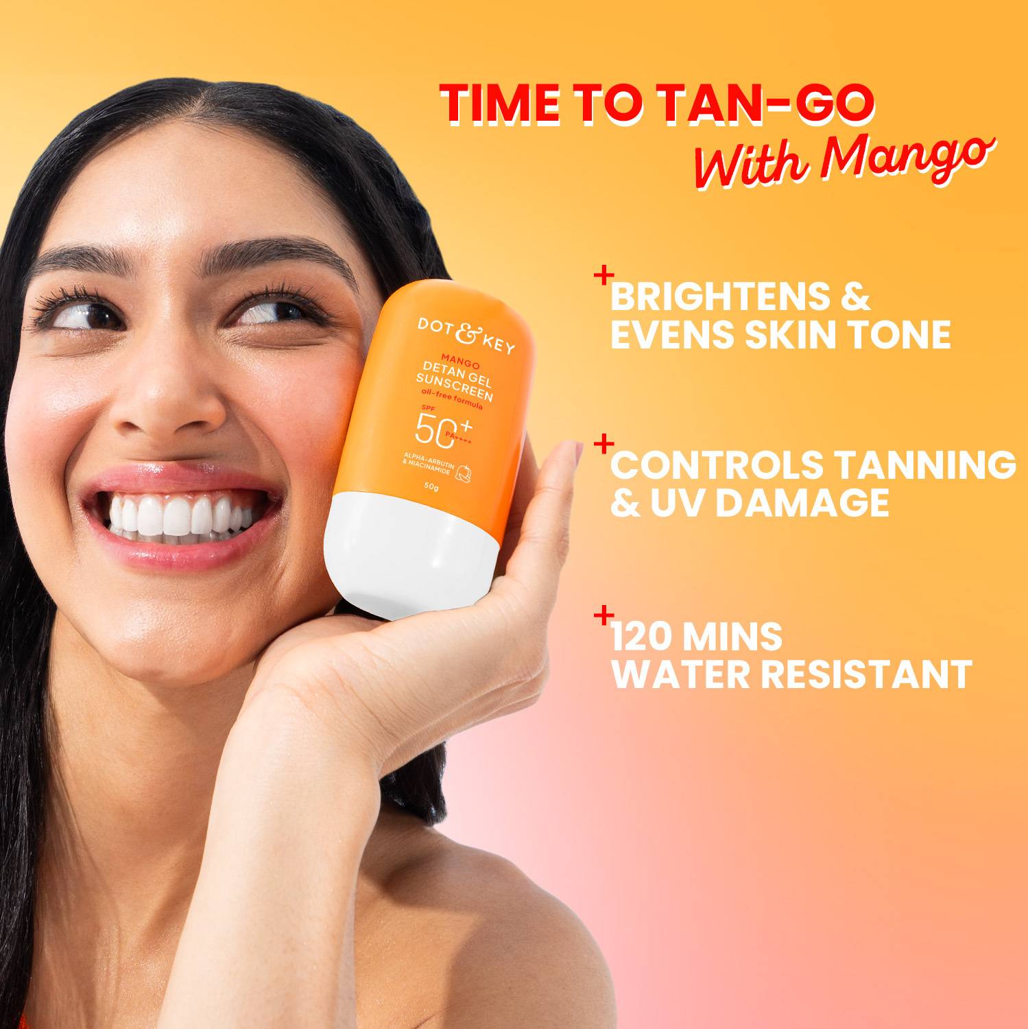 Dot & Key Sunscreen SPF 50 Mango Detan Gel - Image 5