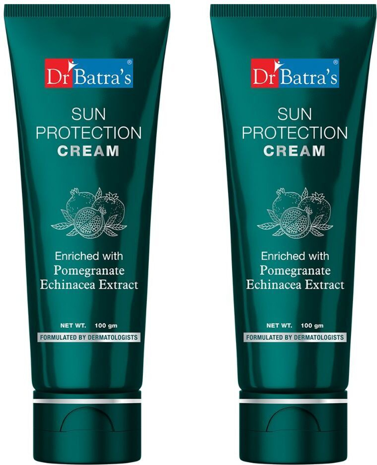 Image of Dr Batra's Sunscreen - SPF 50 Sun Protection Cream SPF30 - Echinacea Enriched Anti-Ageing Sunscreen Care