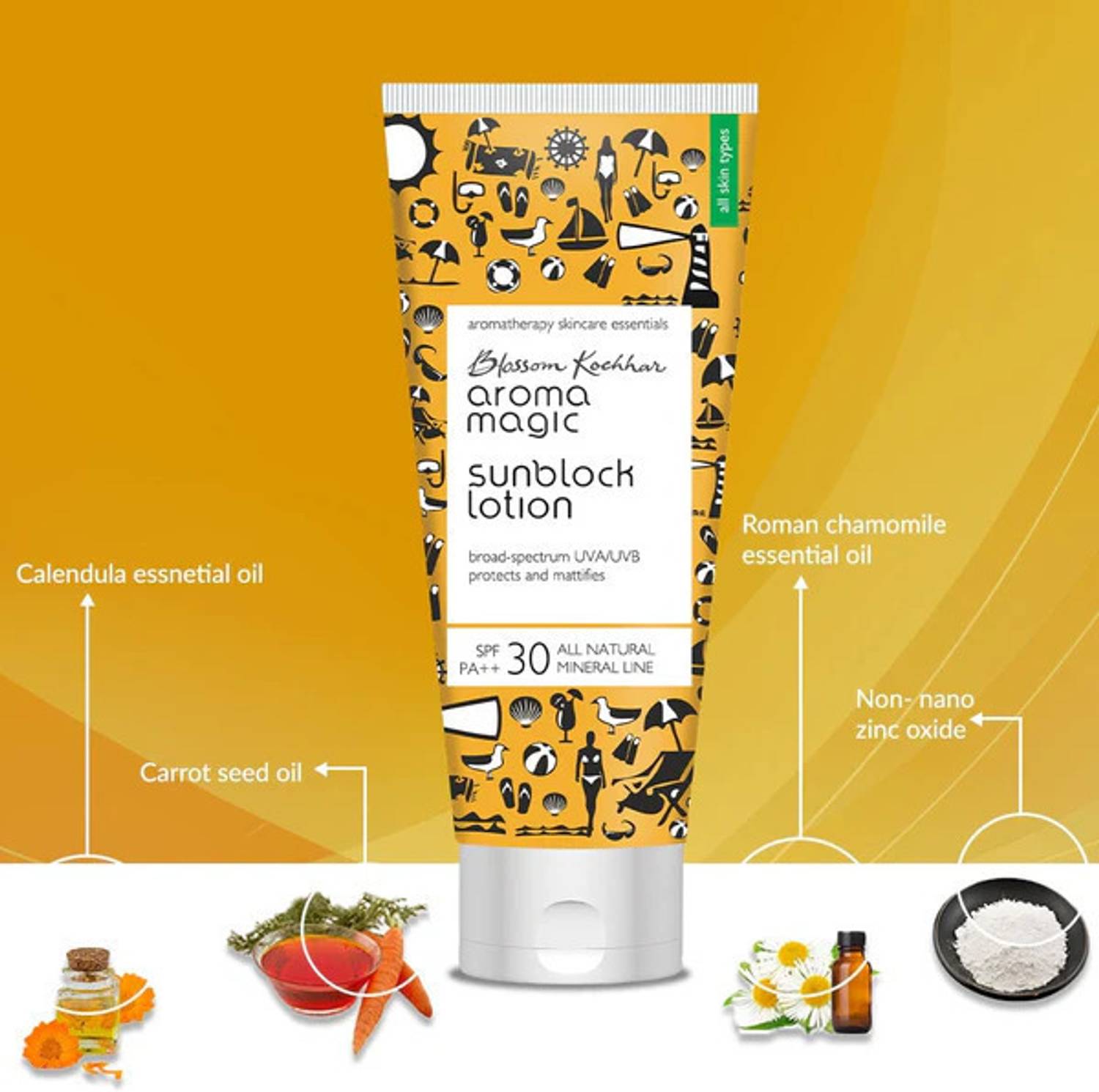Aroma Magic Sunscreen SPF 30 PA++ Matte Sunblock Lotion (Pack of 2) - Image 2