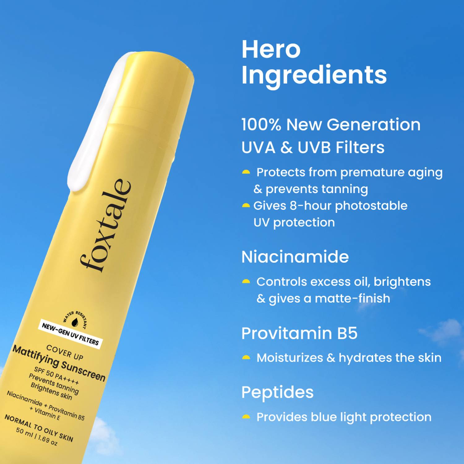 Foxtale Sunscreen SPF 70 PA++++ 50ml - Image 3