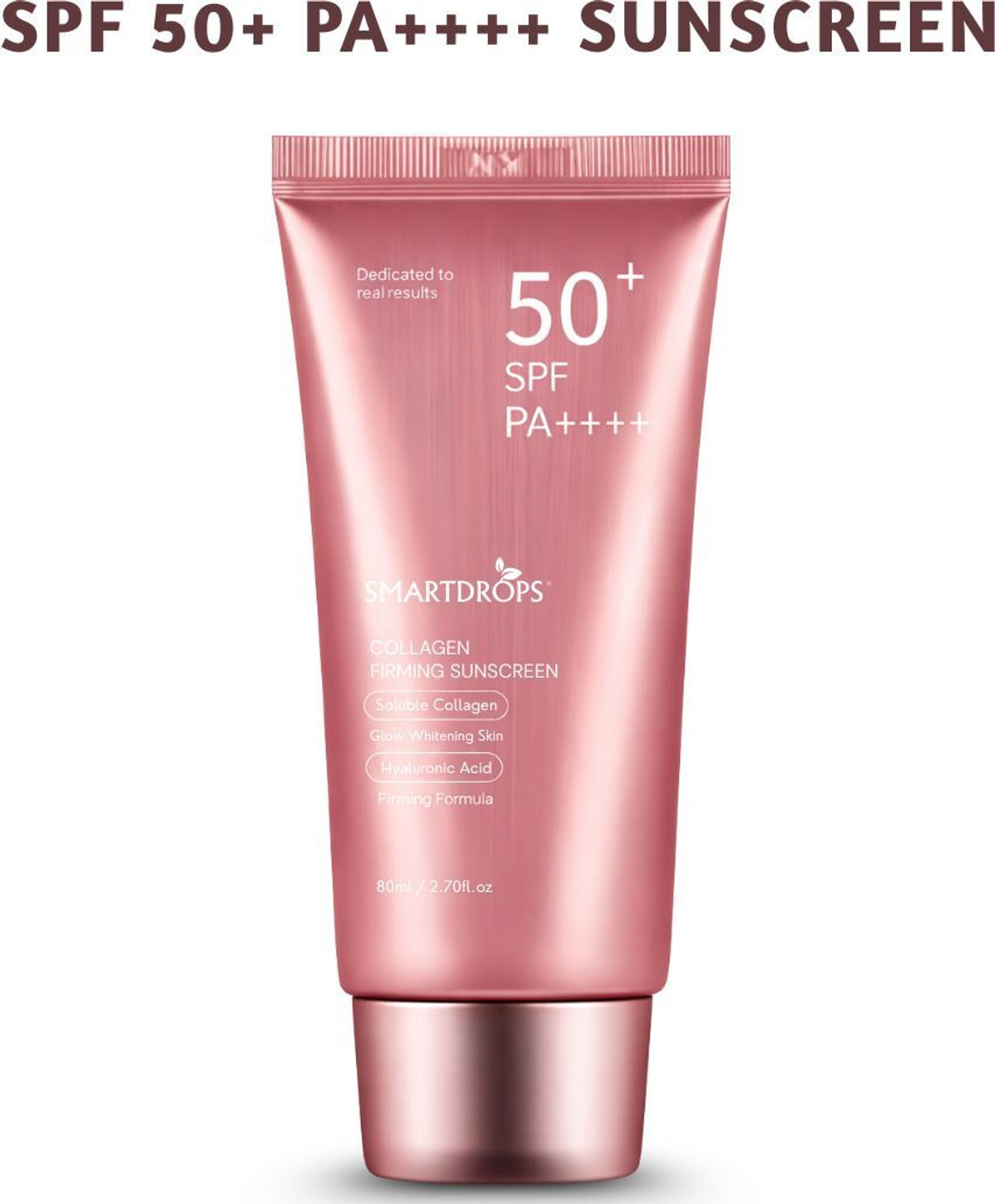 Image of smartdrops Sunscreen - SPF 50 PA++++ Collagen UV Shield Sunscreen SPF 50+ PA++++ for Sun Burn Protection & Unisex Use
