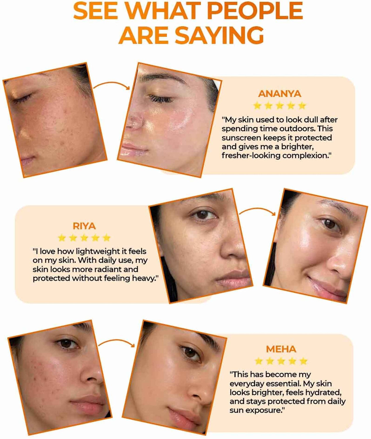 Image of Aqueria Sunscreen - SPF 50 PA++++ 3-in-1 Bright Detan Sunscreen | Vitamin C, Niacinamide & Hyaluronic Acid