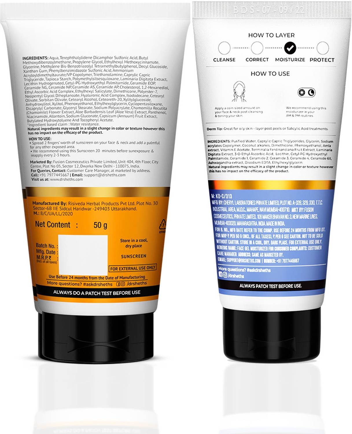 Dr. Sheth’s Oil-Free Duo Ceramide & Vitamin C Moisturizer 50g - Image 2