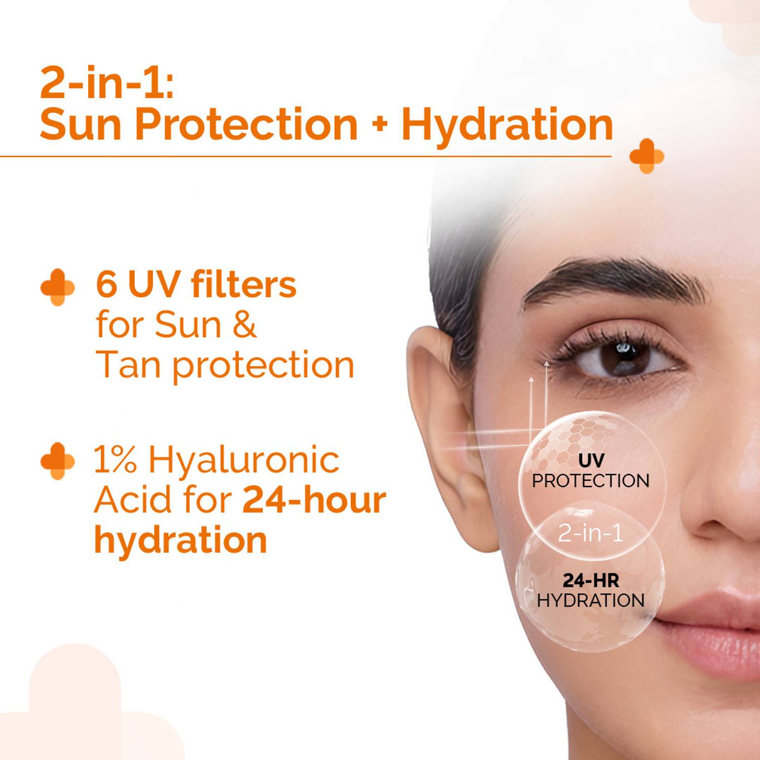 The Derma Co Sunscreen SPF 50 PA++++ 1% Hyaluronic Aqua Gel - Image 3