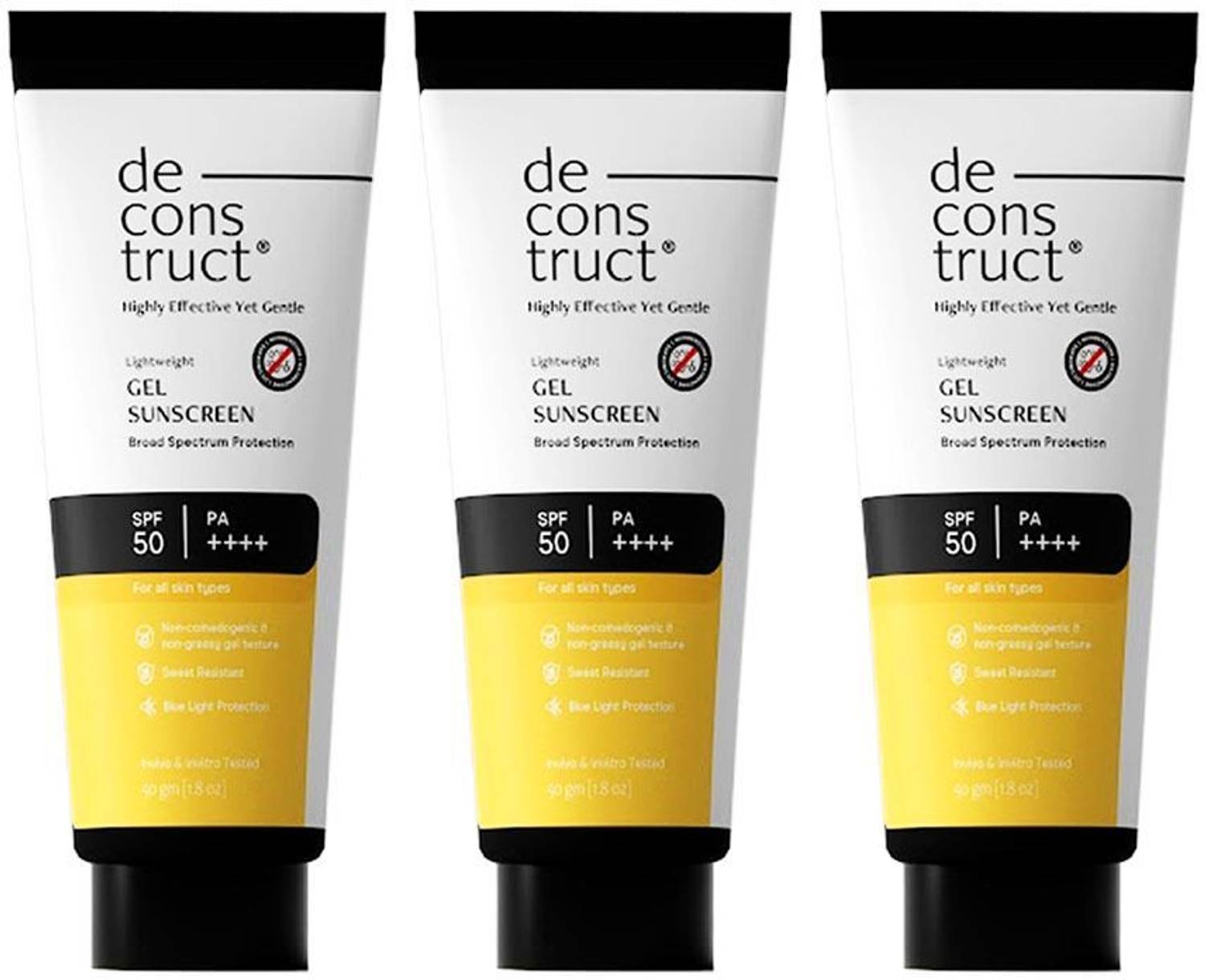 deconstruct Sunscreen - SPF 50 PA++++ Lightweight Gel Sunscreen