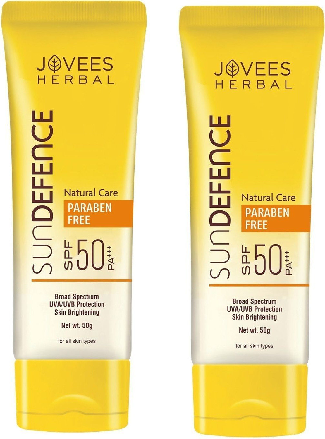 Image of JOVEES Sunscreen - SPF 50 PA+++ Sun Defence Cream SPF 50 Sunscreen| For All Skin Type | UVA & UVB Protection
