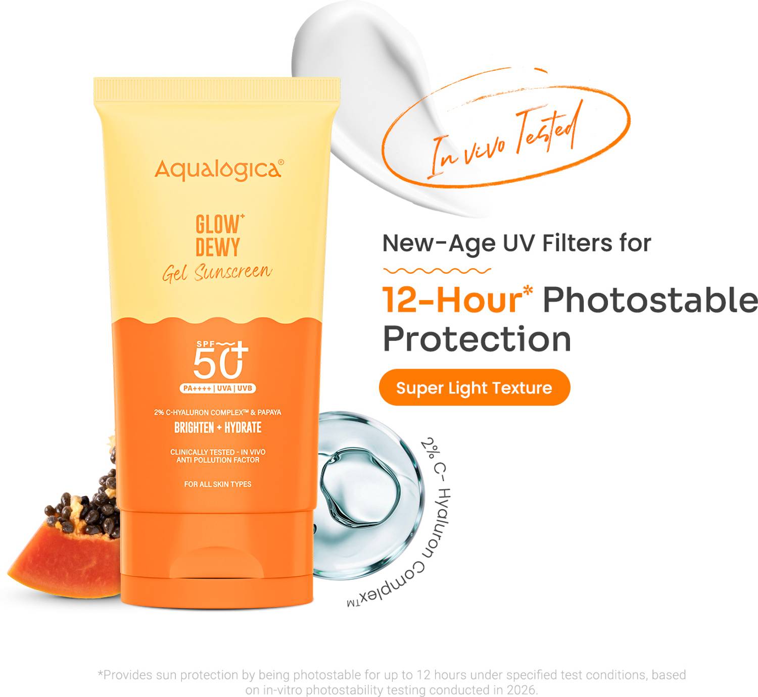 Aqualogica Sunscreen SPF 50+ PA++++ 50g - Image 1