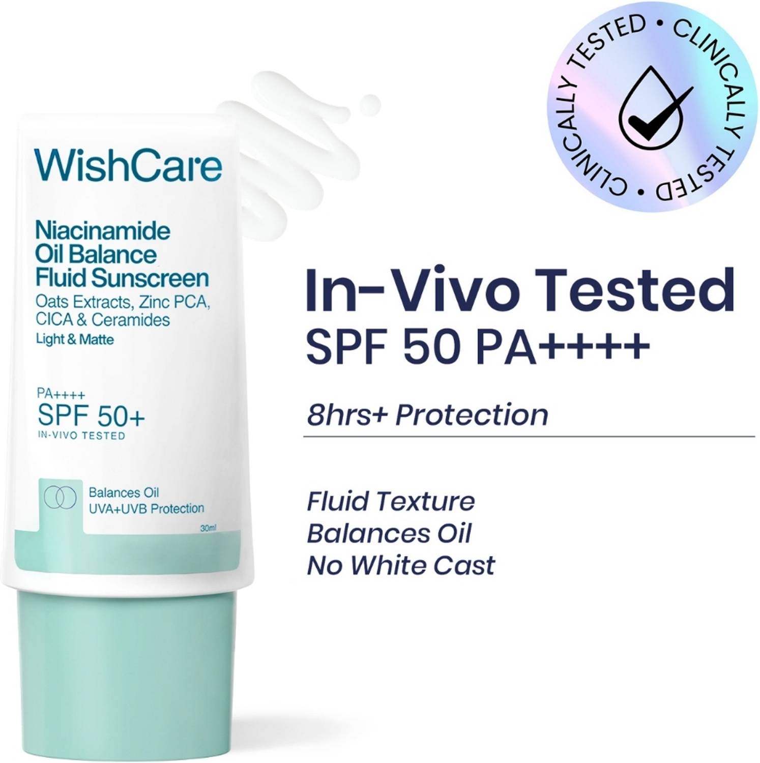 WishCare Sunscreen SPF 50+ PA++++ Niacinamide 50ml - Image 1