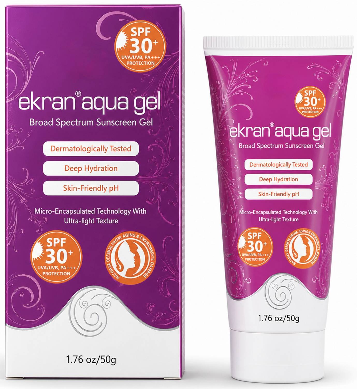 Ekran Aqua Sunscreen SPF 30 PA+++ Gel