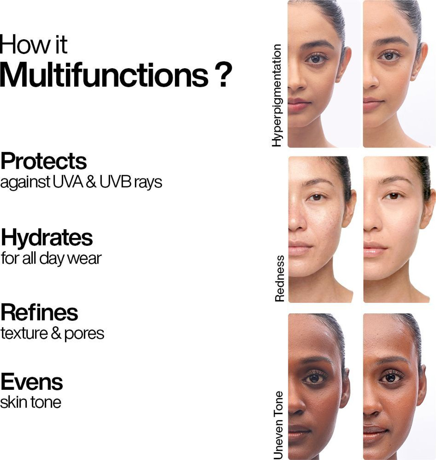 Image of WishCare Sunscreen - SPF 50 PA++++ Daily Fluid Tinted Sunscreen |L102|All Skin Type| InVivo Tested|Evens & Protects