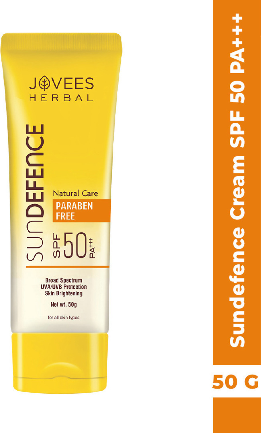 Image of JOVEES Sunscreen - SPF 50 PA+++ Sun Defence Cream SPF 50 Sunscreen| For All Skin Type | UVA & UVB Protection