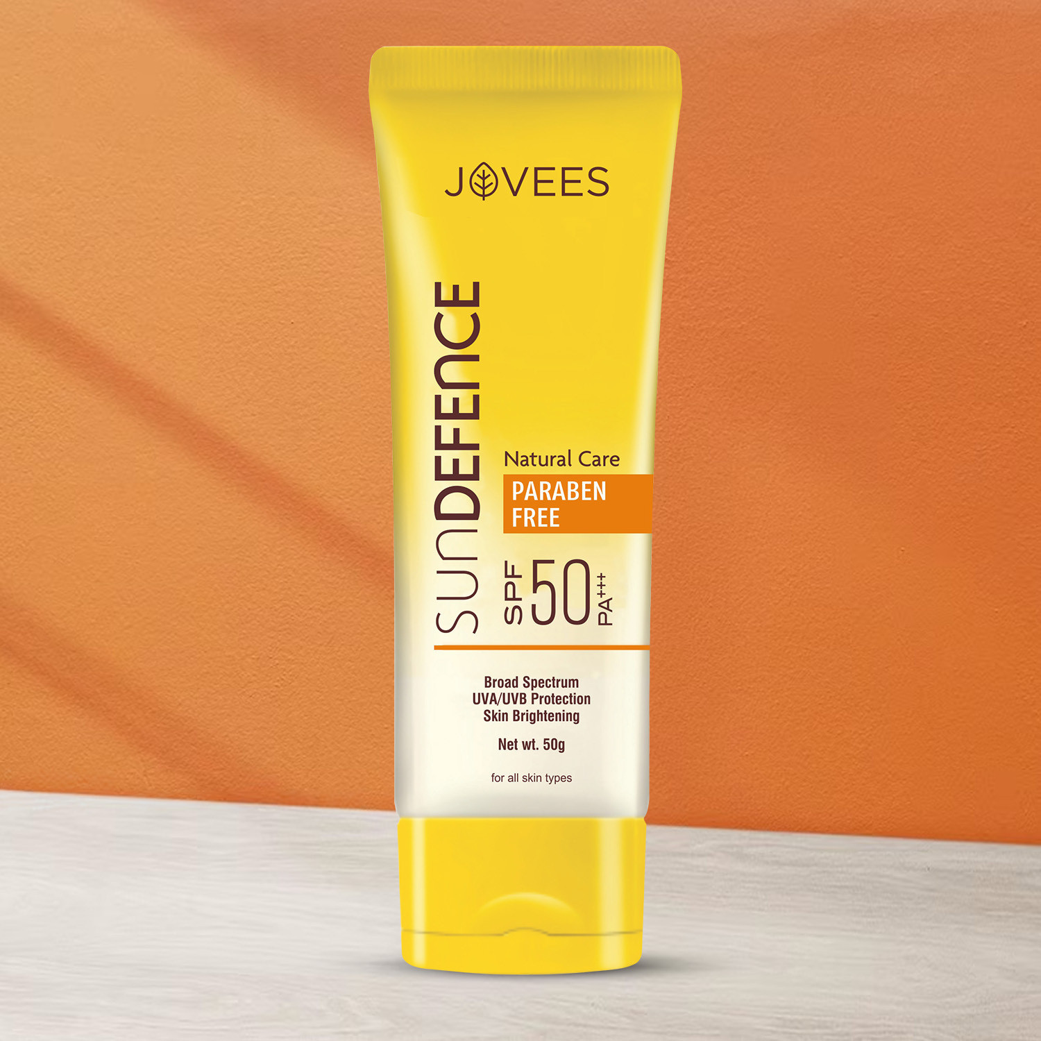 Image of JOVEES Sunscreen - SPF 50 PA+++ Sun Defence Cream SPF 50 Sunscreen| For All Skin Type | UVA & UVB Protection