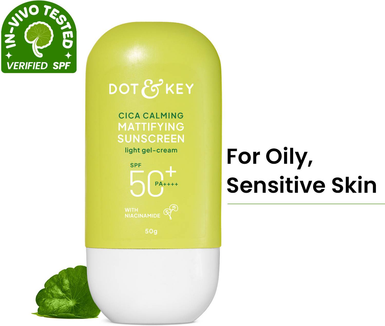 Dot & Key Sunscreen SPF 50 PA+++ Cica Calming Mattifying