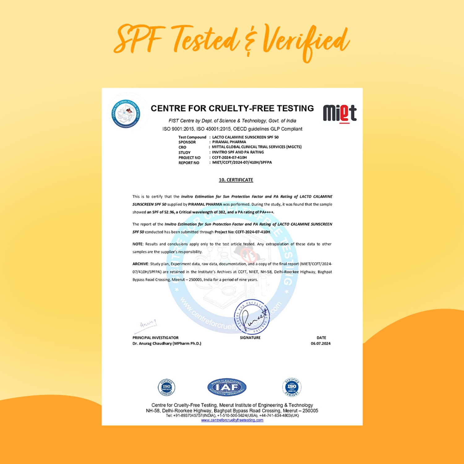 Image of Lacto Calamine Sunscreen - SPF 50 PA+++ Sunshield Matte Look Sunscreen for Oily or Acne prone skin, Paraben & Sulphate free -