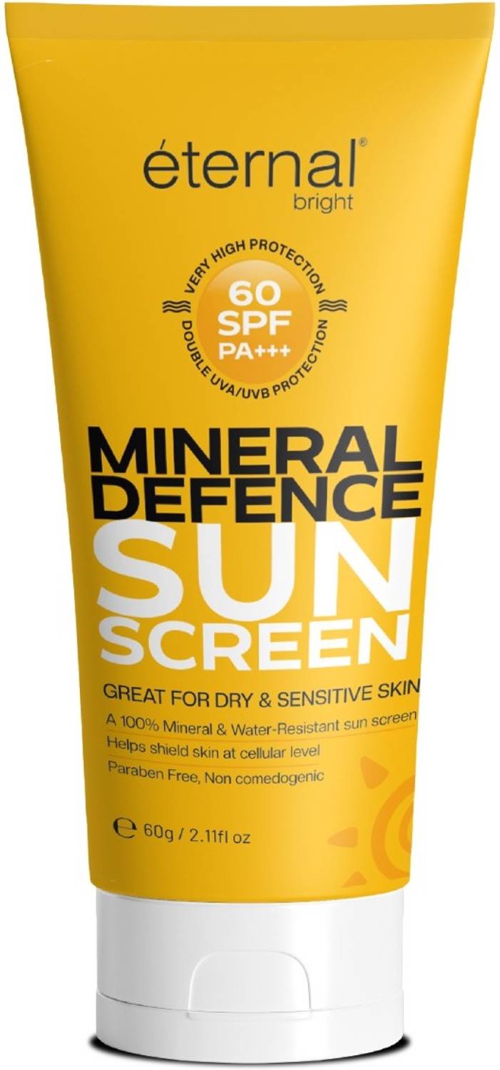eternal bright Sunscreen - SPF 60 PA+++ Mineral Defence Sunscreen – SPF 60 PA+++ Physical Sunscreen UV Protection
