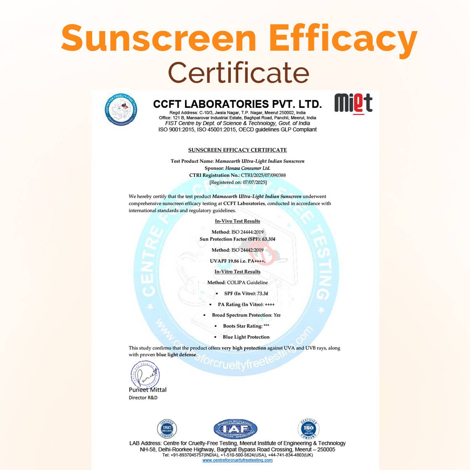 Mamaearth Sunscreen SPF 50 PA++++ 80g - Image 5