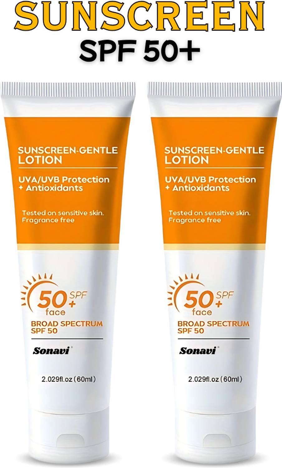 Sonavi Sunscreen SPF 50 PA+ Non-Greasy Lotion - Image 1