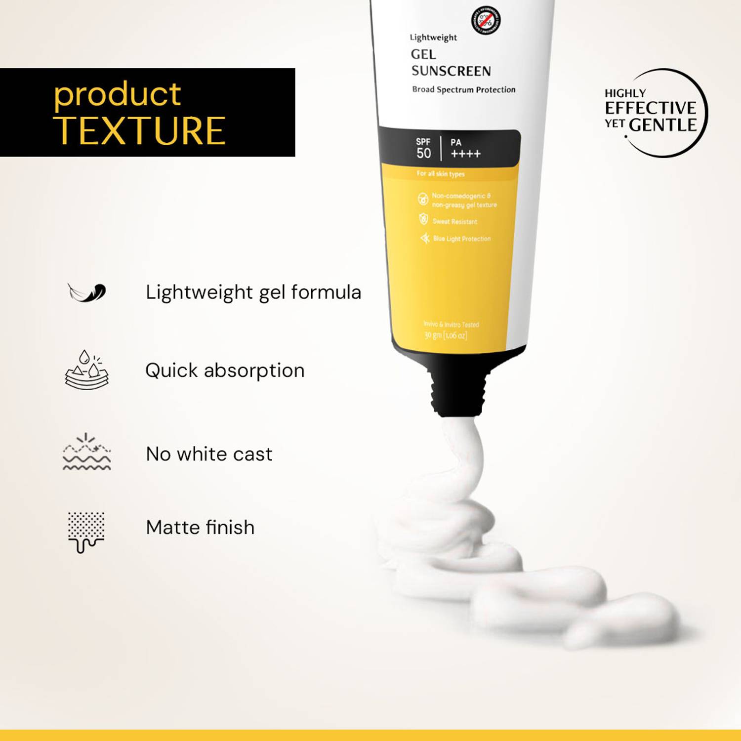 Deconstruct Sunscreen SPF 50 PA++++ Lightweight Gel Sunscreen Pack of - Image 3